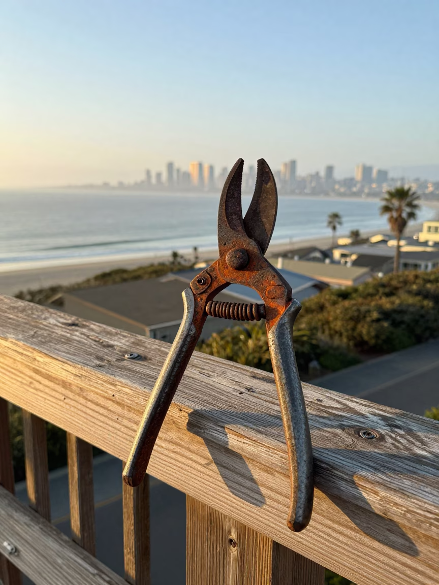Rusty Pruning Shears in San Diego in in San Diego, United States