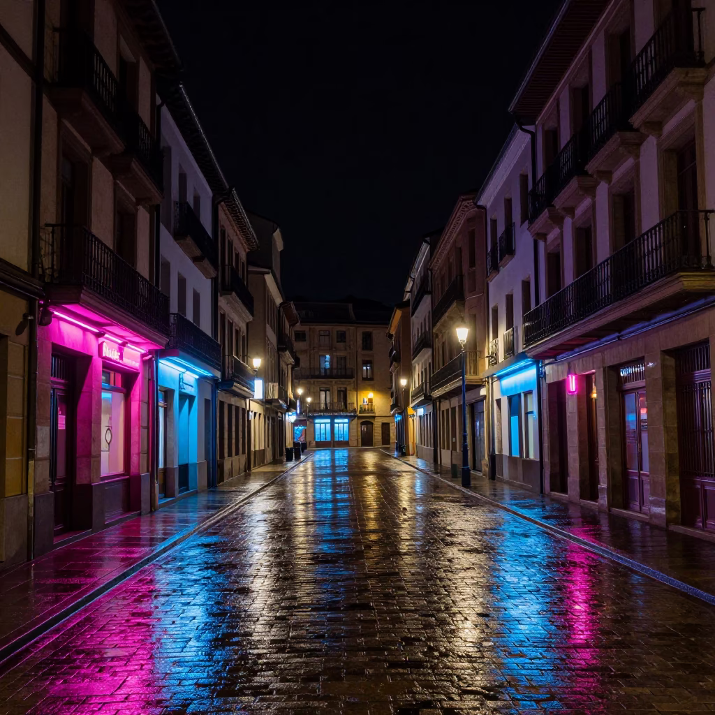 's Casco Viejo Streets in Bilbao in in Bilbao, Spain