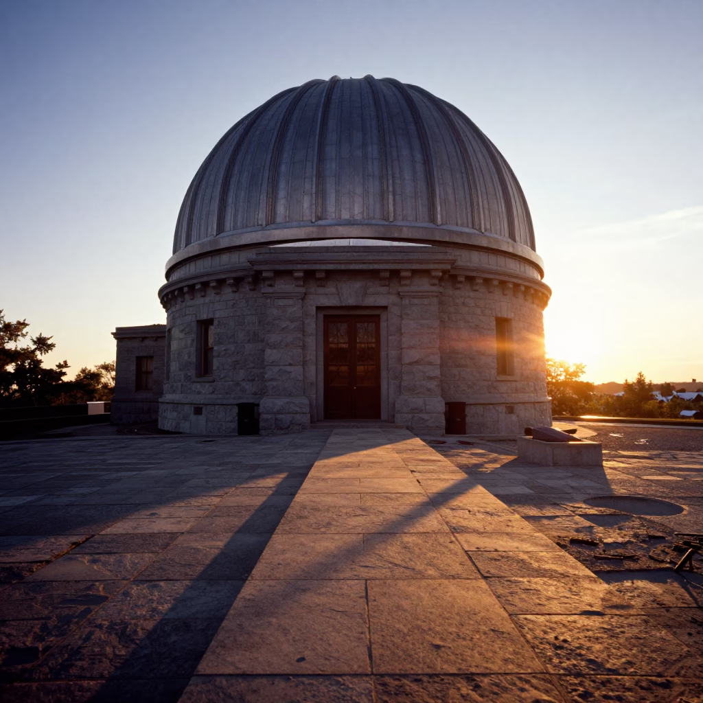 's Mount Royal Observatory Dome Threshold Scattered in Montreal in in Montreal, Quebec, Canada