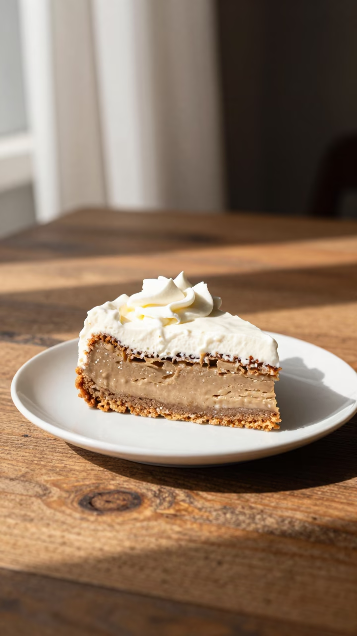 Sachertorte with Cream on Rustic Wood in on a rustic wooden table in Kinshasa