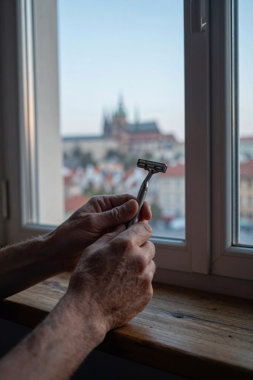 Safety Razor in Prague in in Prague, Czech Republic