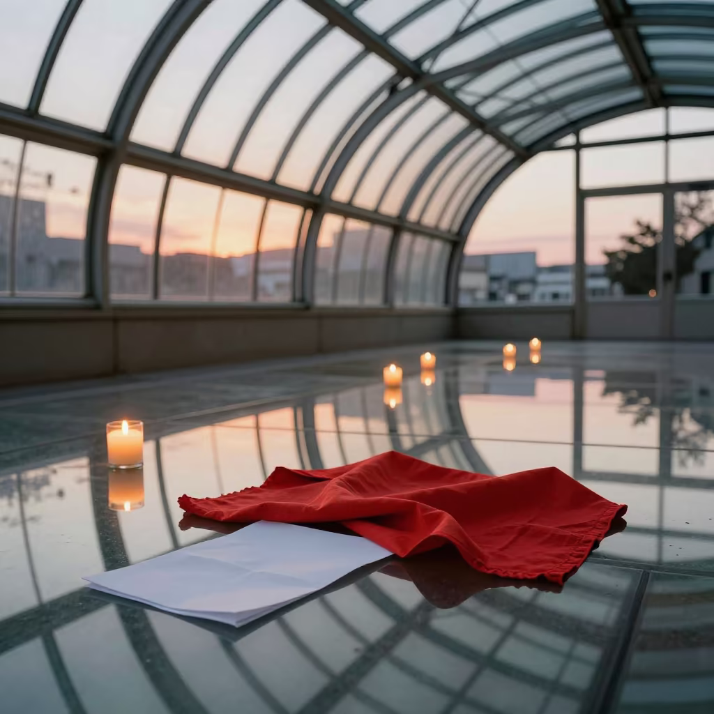 Saffron Cloth and Paper in Sendai Arcade in inside a glass-roofed arcade in Sendai