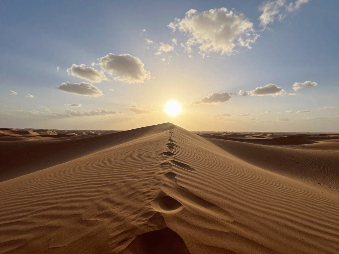 Sahara Dune Crest Dawn Light Near Can Tho in near Can Tho