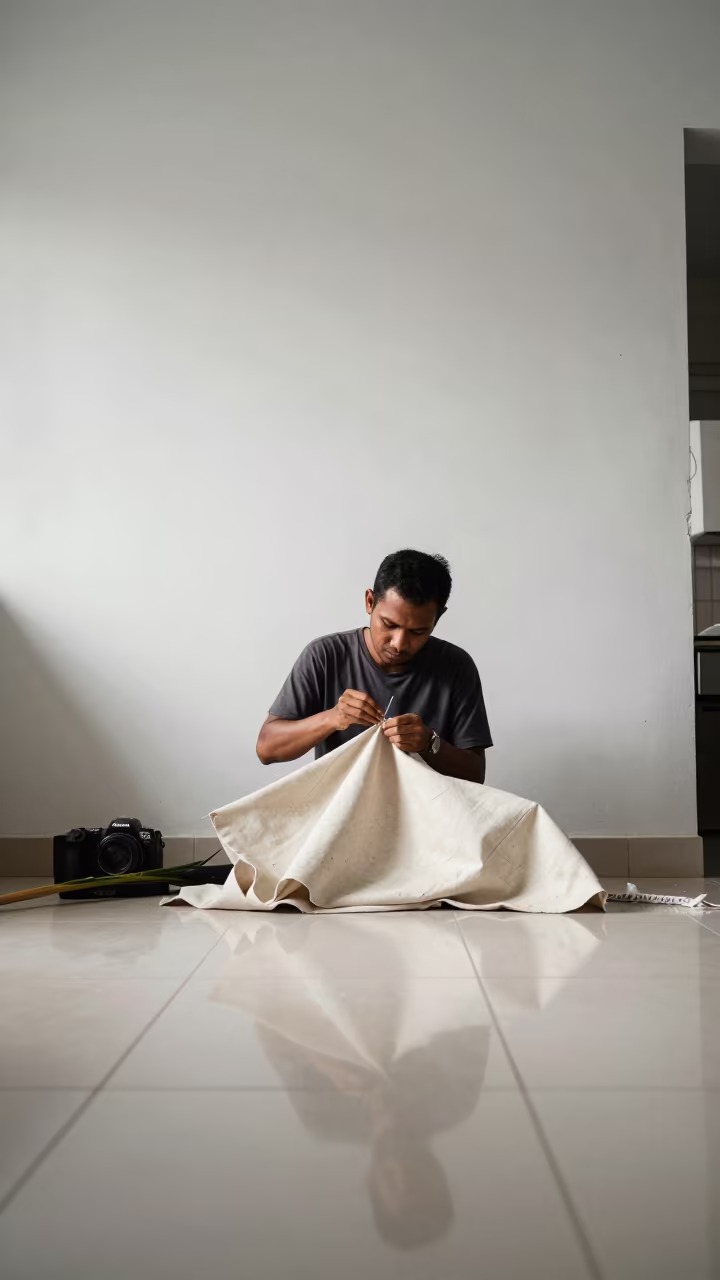 Sail Maker Sewing Canvas in Kuala Lumpur Kitchen in in a kitchen in Kuala Lumpur