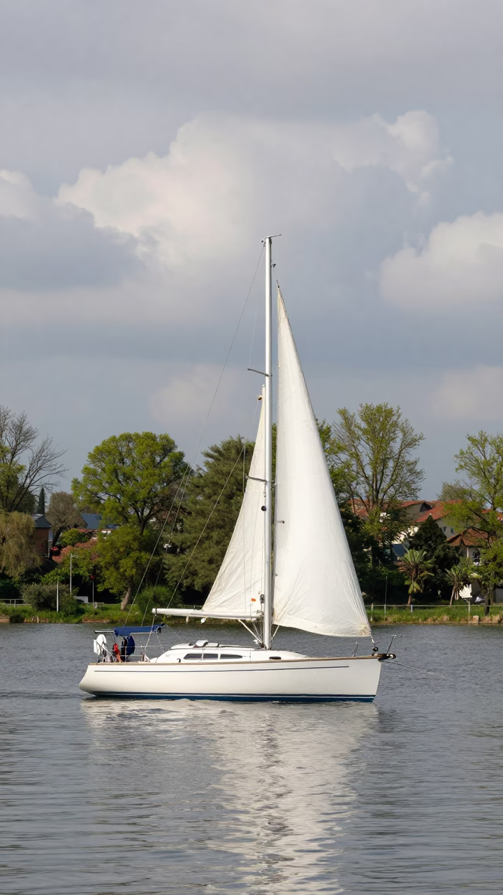 Sailing Yacht Near Bologna Anchorage Noon in near Bologna
