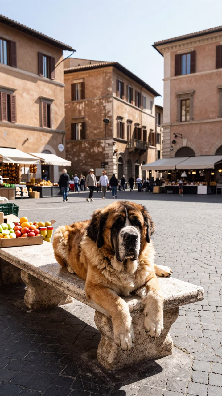 Saint Bernard in Rome in in Rome, Italy