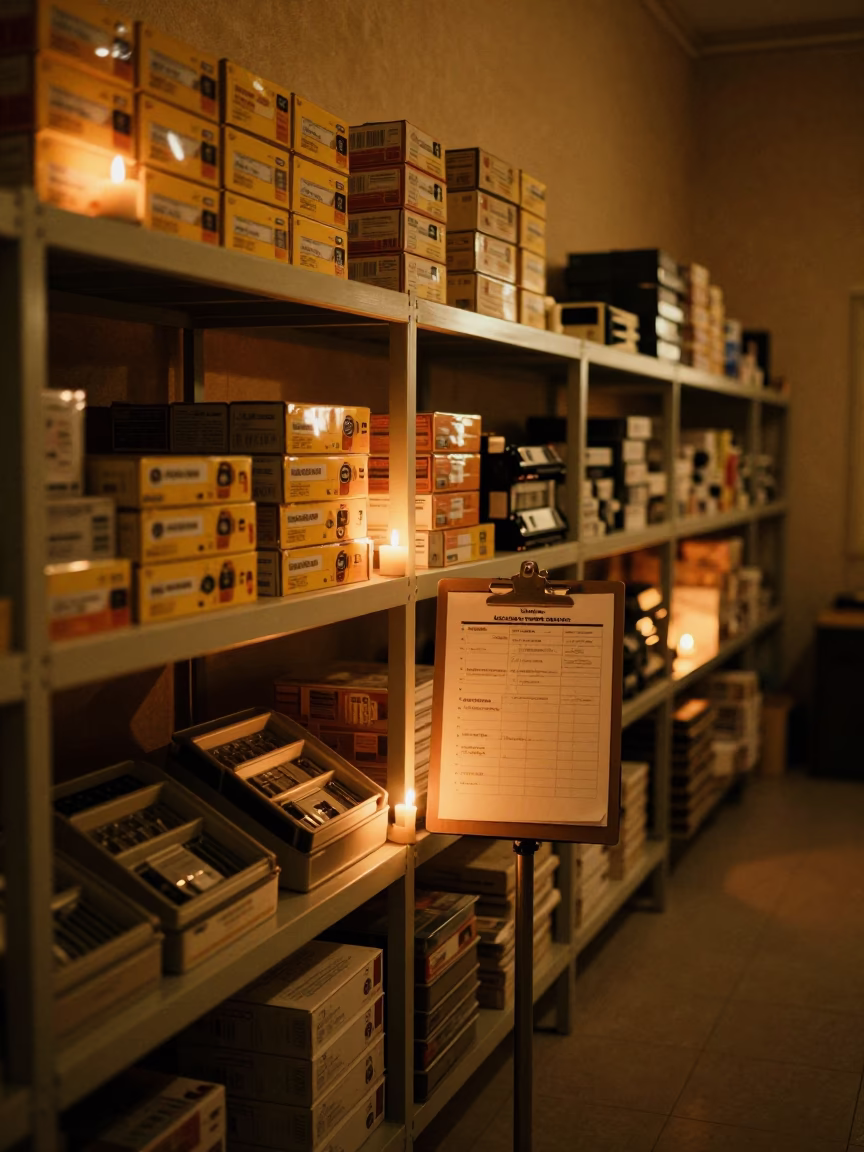 Salalah Copy Room Night with Candlelight Glow in inside a coworking floor in Salalah