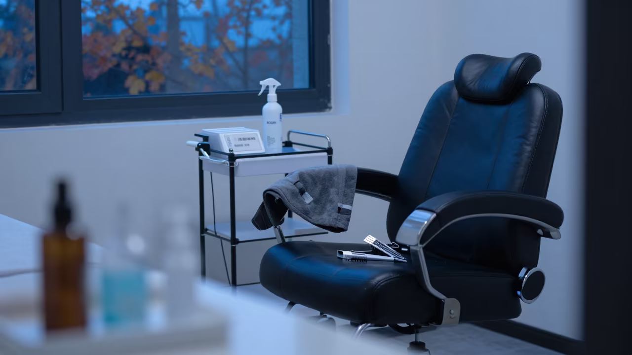Salon Chair Twilight Cleanup Zhengzhou Skincare Room in inside a skincare treatment room in Zhengzhou