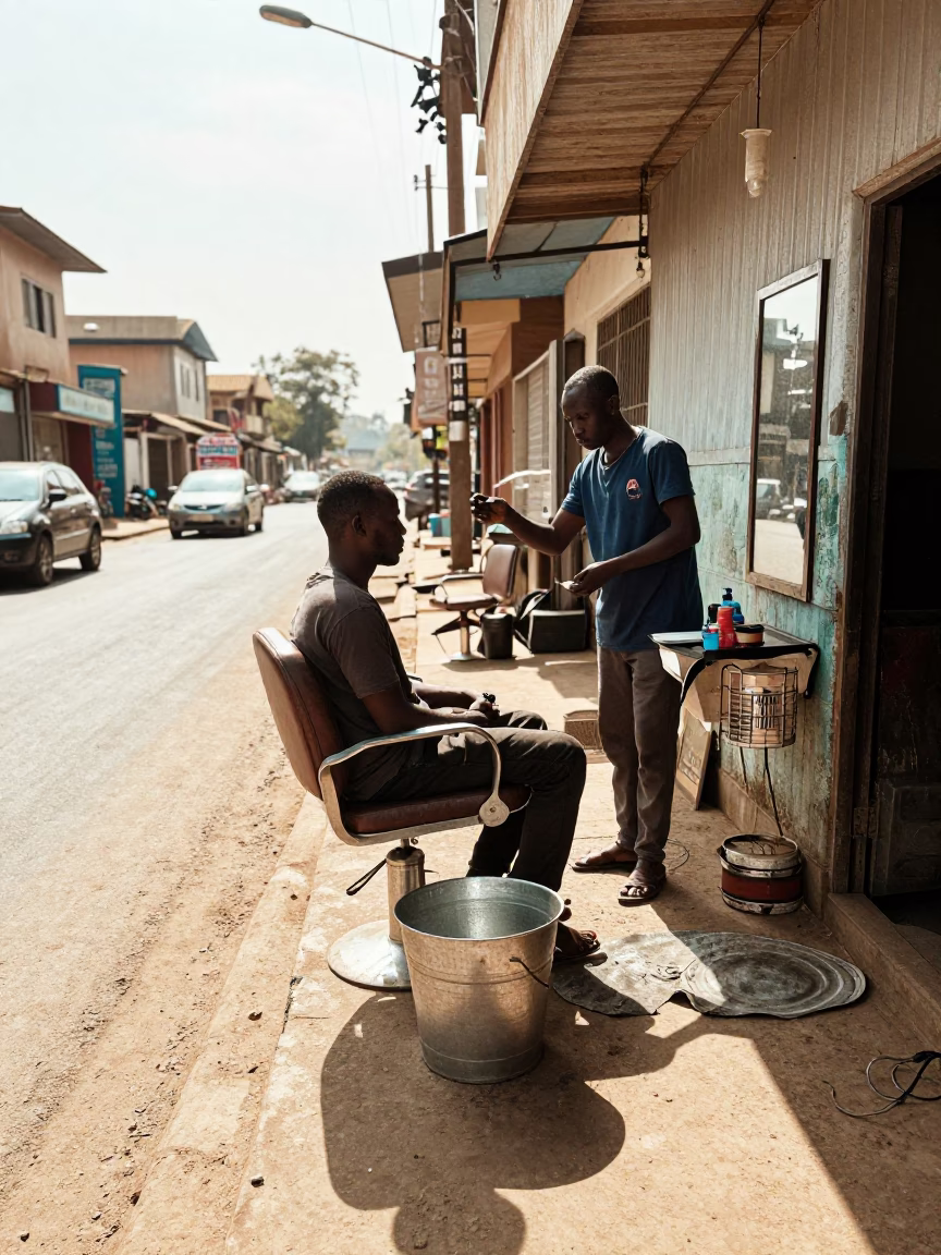Salon Interaction in Nairobi in in Nairobi, Kenya