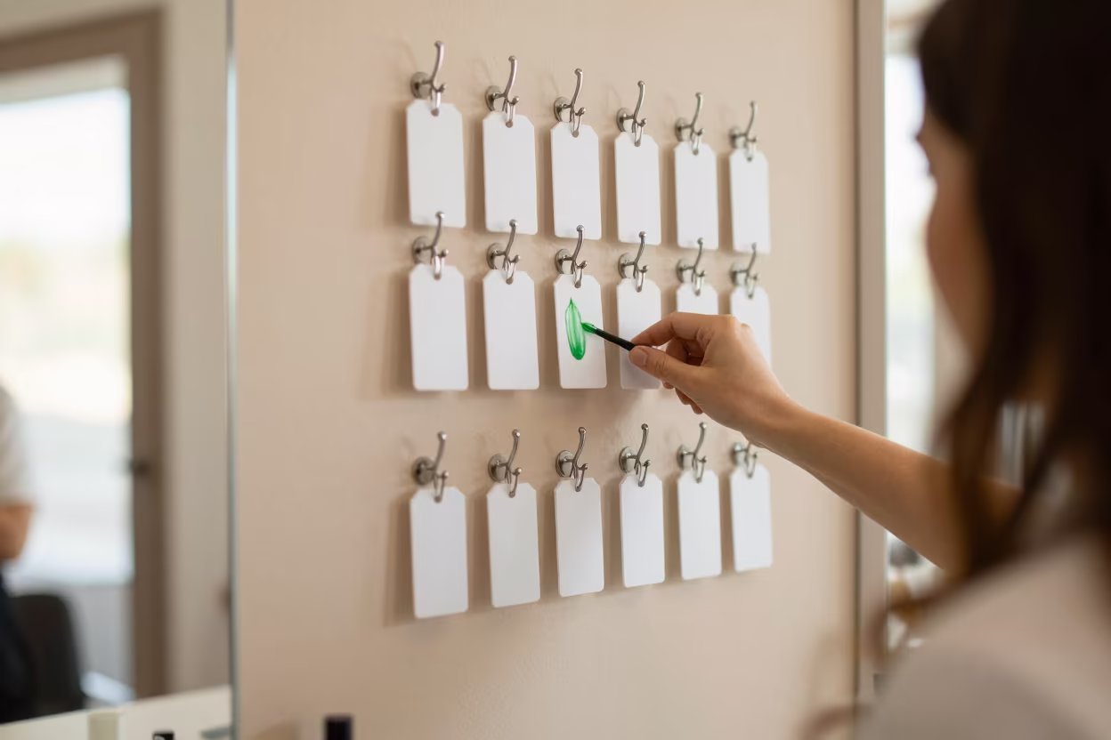 Salon Key Board Tabora Dry Season in inside a skincare treatment room in Tabora