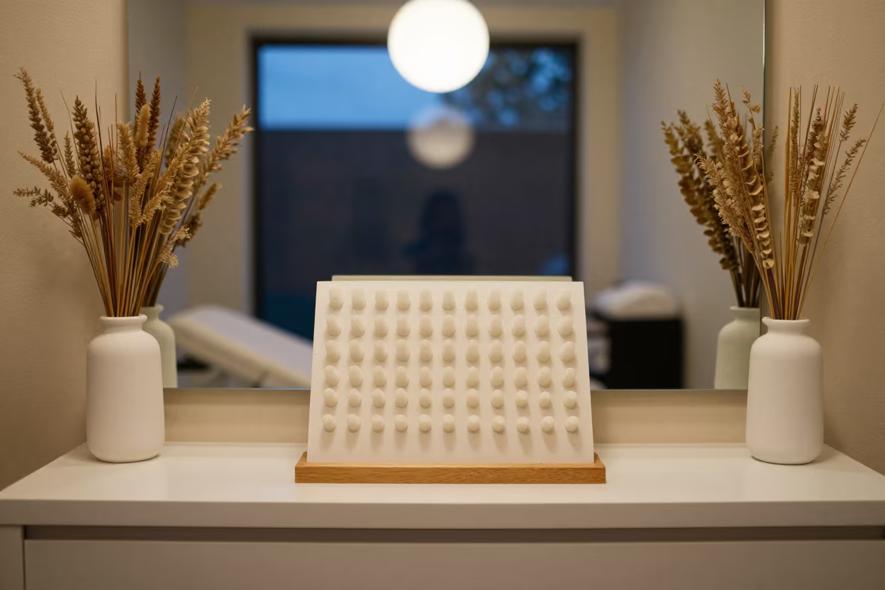 Salon Pedicure Liner Board at Twilight in inside a skincare treatment room in Ondo