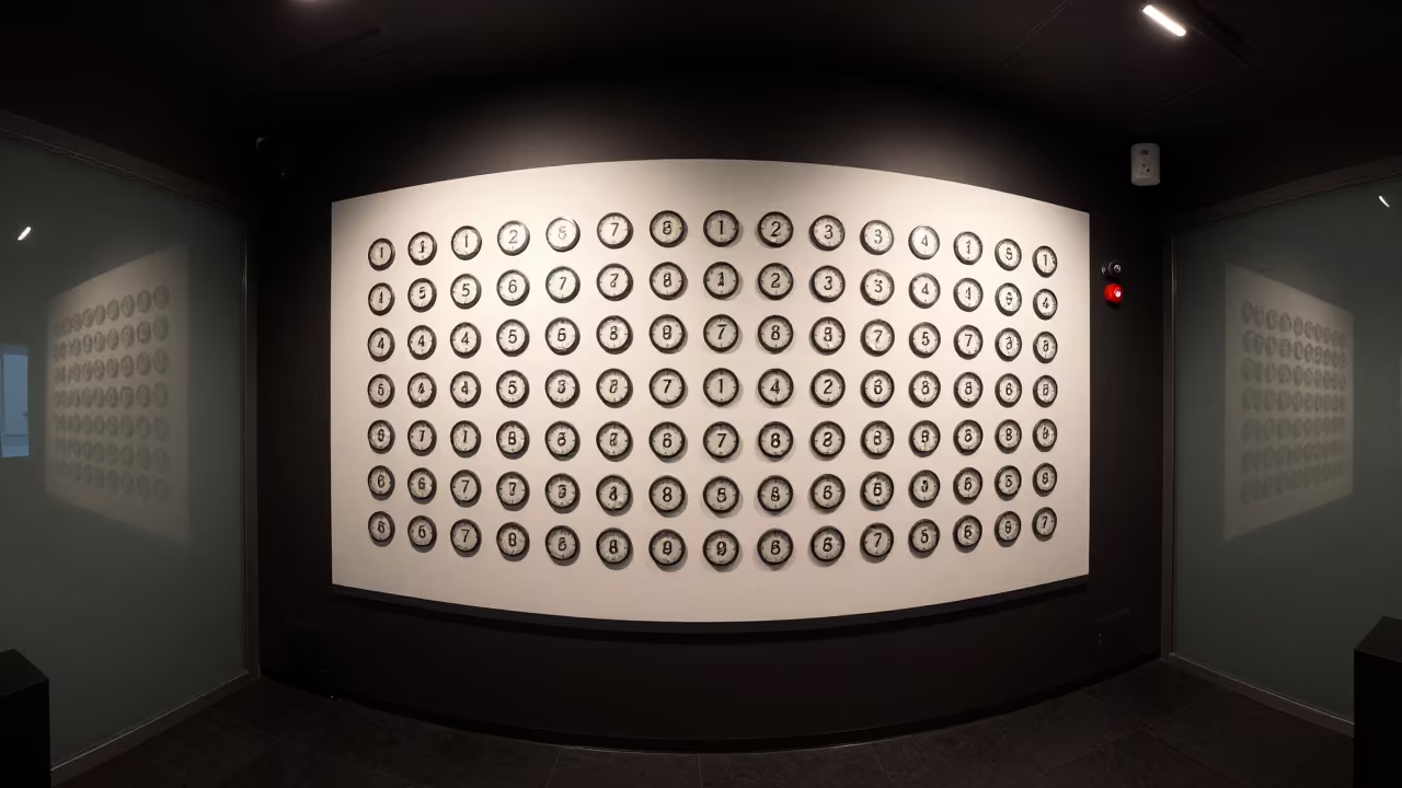 Salon Timer Magnet Wall Predawn Dusseldorf in inside a salon row near Dusseldorf