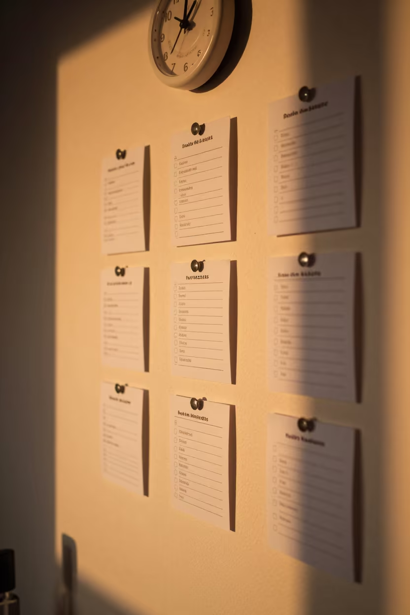 Salon Timer Magnet Wall Sunset Light in inside a nail studio near Massarelos, Porto