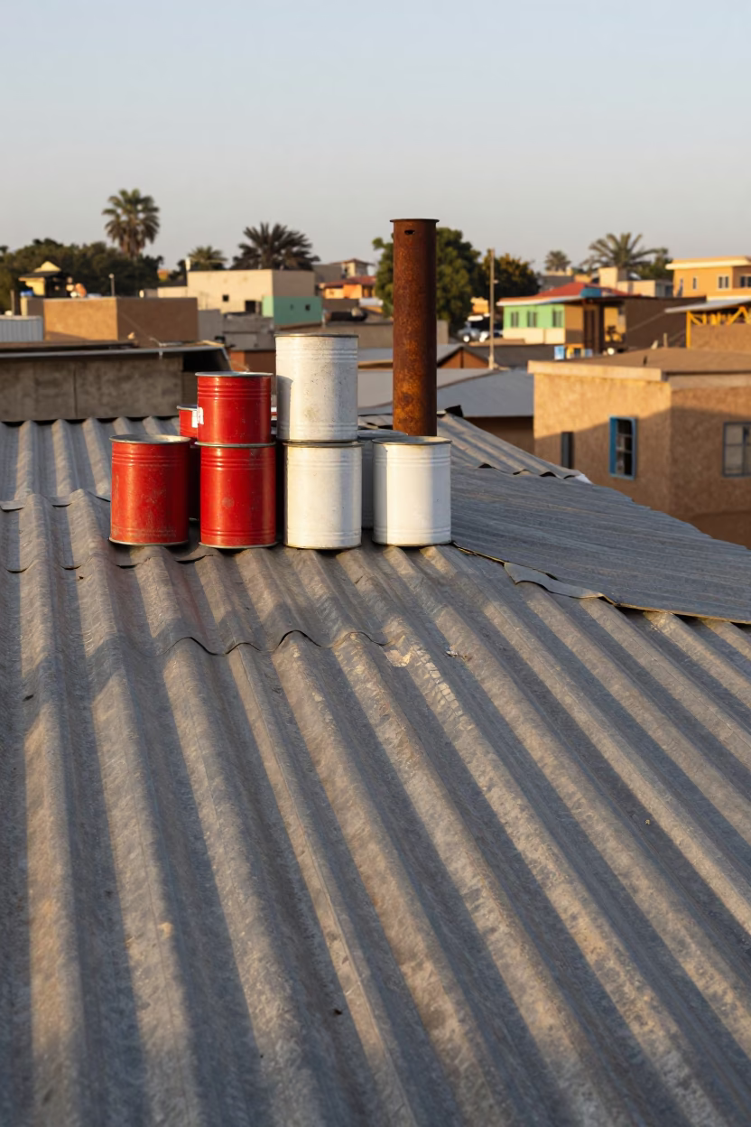 Salt Tins in Dakar in in Dakar, Senegal
