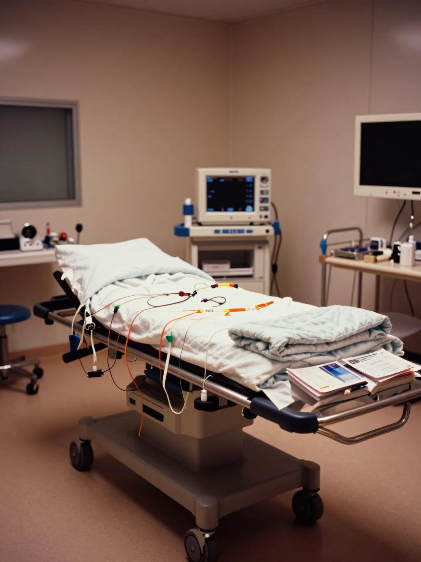 Salta Recovery Bay at Twilight with Medical Gear in in a surgical prep area in Salta