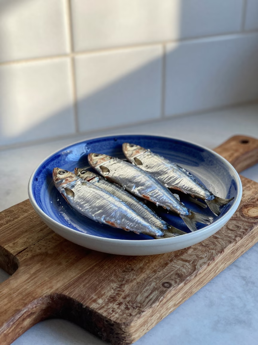 Salted Sardines in Marseille in in Marseille, France