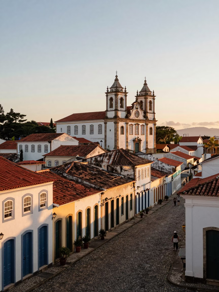 Salvador Light Dawn at As First Light Reaches The Scene in in Salvador, Brazil