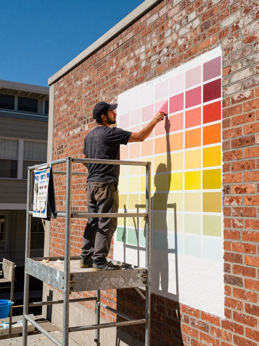 Sample Swatches in San Francisco at Midday Light in in San Francisco, California, United States