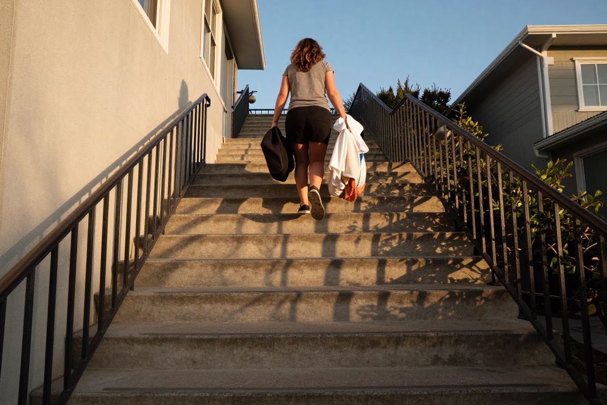San Diego Ascending Stairs in in San Diego, California, United States