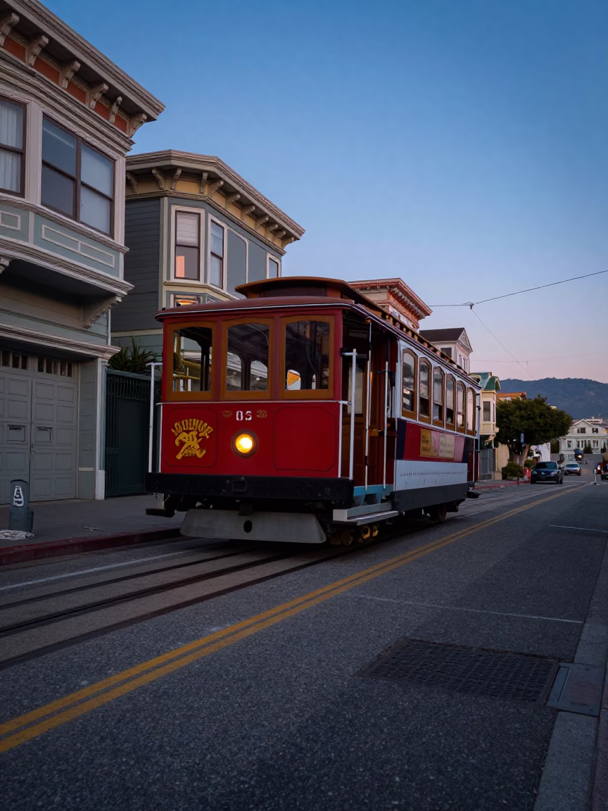San Francisco After Sunset at Blue Hour in in San Francisco, California, United States