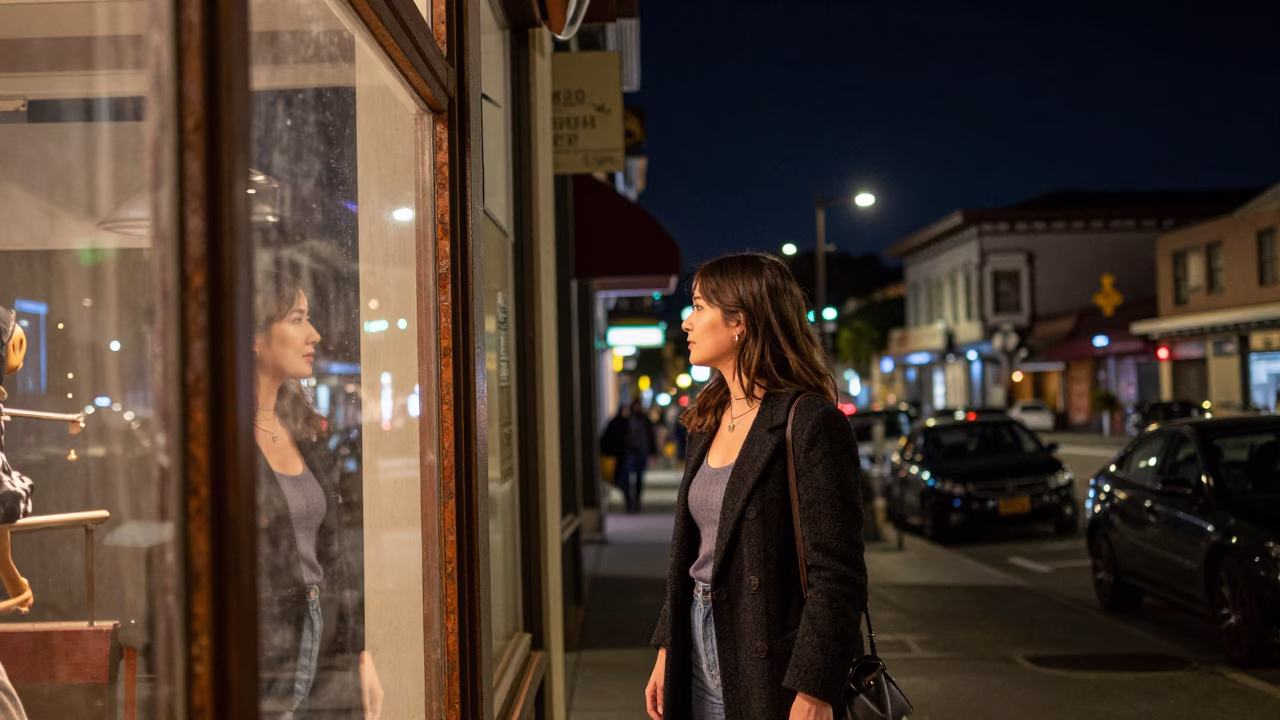 San Francisco Night Scene at The Deepest Night Sky Light in in San Francisco, California, United States