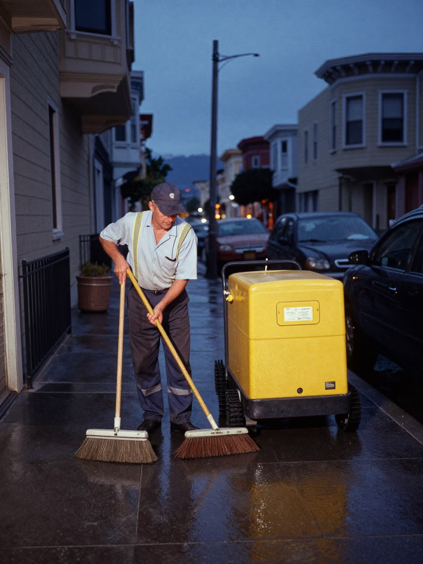 San Francisco Sanitation Worker in in San Francisco, California, United States