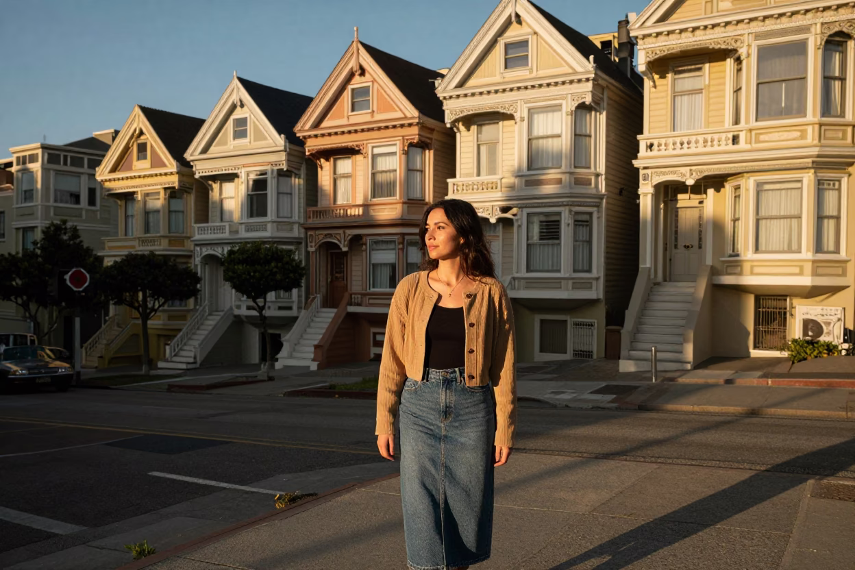 San Francisco Urban Architecture at Golden Hour in in San Francisco, California, United States