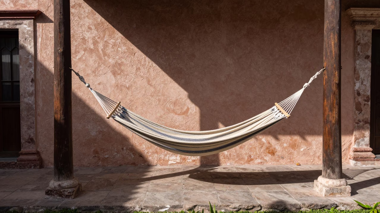 Sandals in Merida at Late Morning Light in in Merida, Mexico