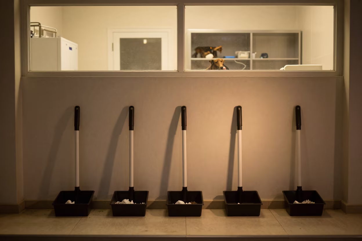 Sanitizer Wall in Late Night Adoption Room in inside an adoption room in Çerkezköy district