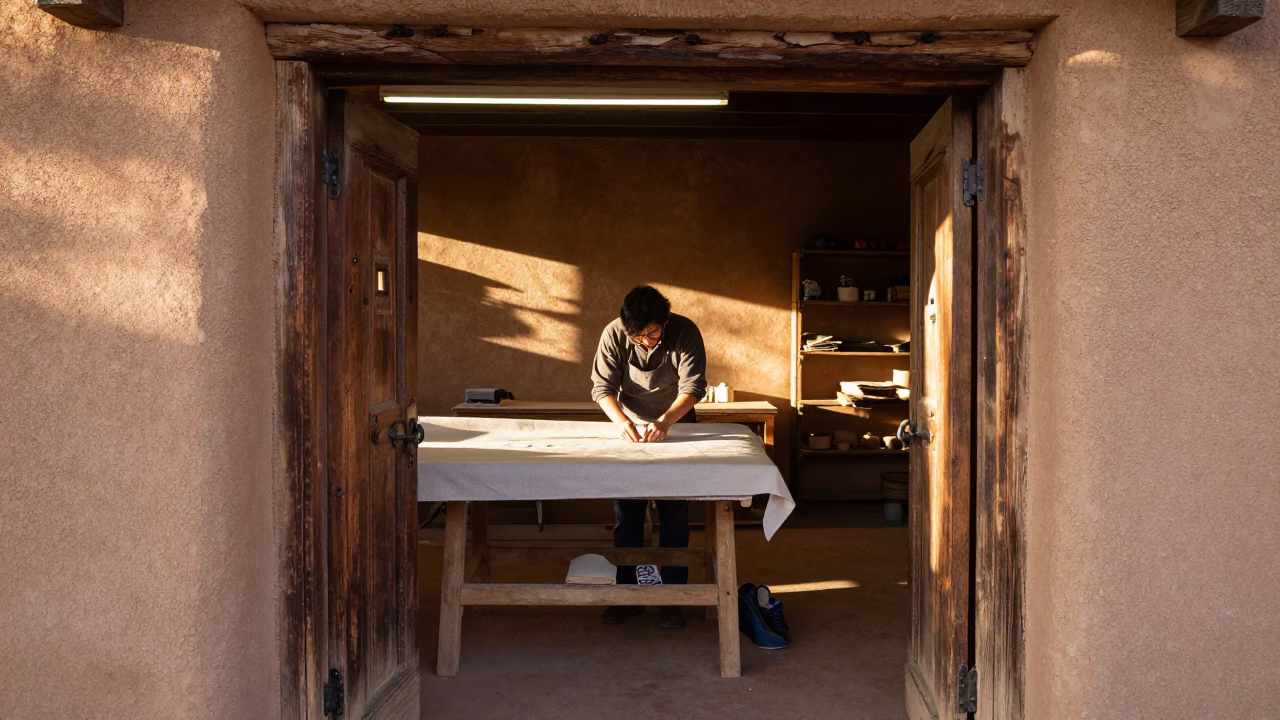 Santa Fe Adjusting Fabric in in Santa Fe, New Mexico, United States