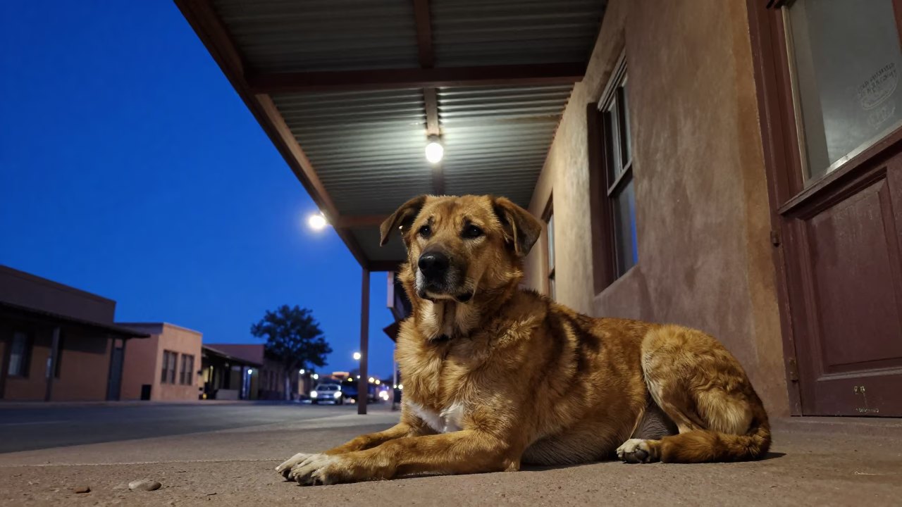 Santa Fe Brown Dog in in Santa Fe, New Mexico, United States