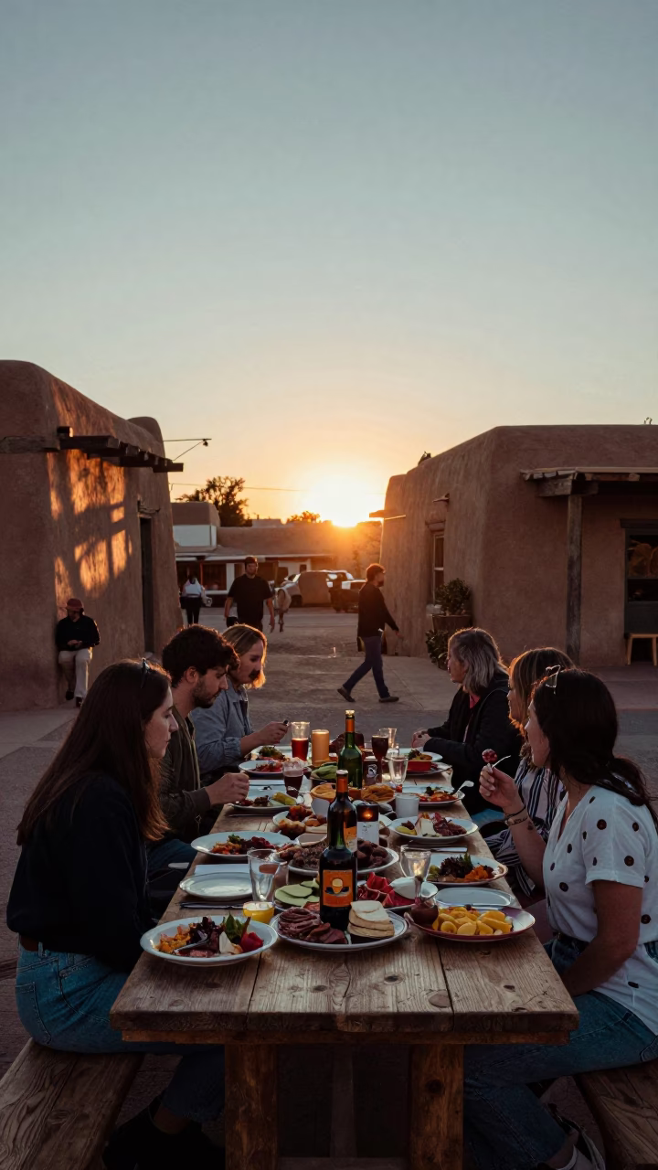 Santa Fe Charcuterie Platter at As The Sun Drops Toward The Horizon in in Santa Fe, New Mexico, United States