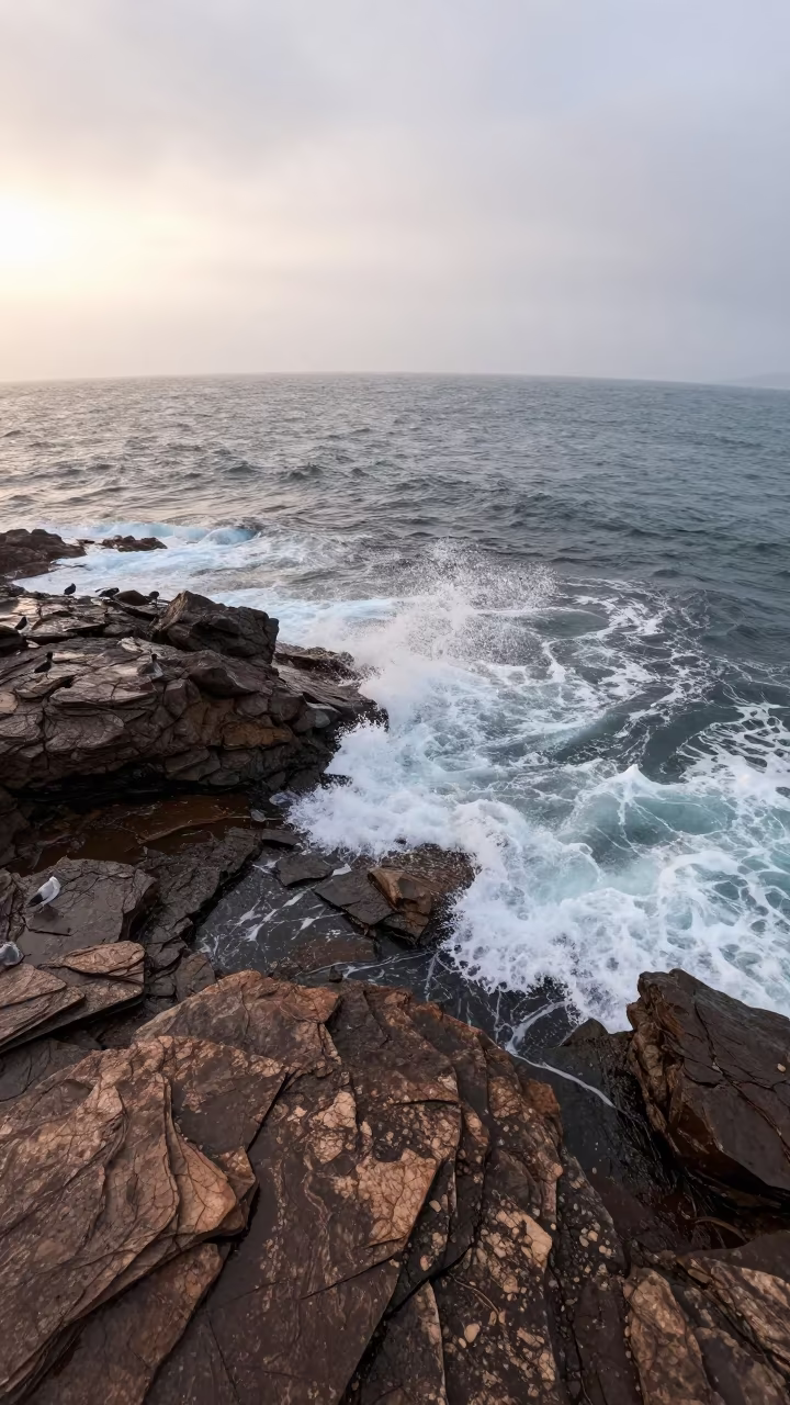Santa Fe Shoreline Waves at Dawn in near Santa Fe
