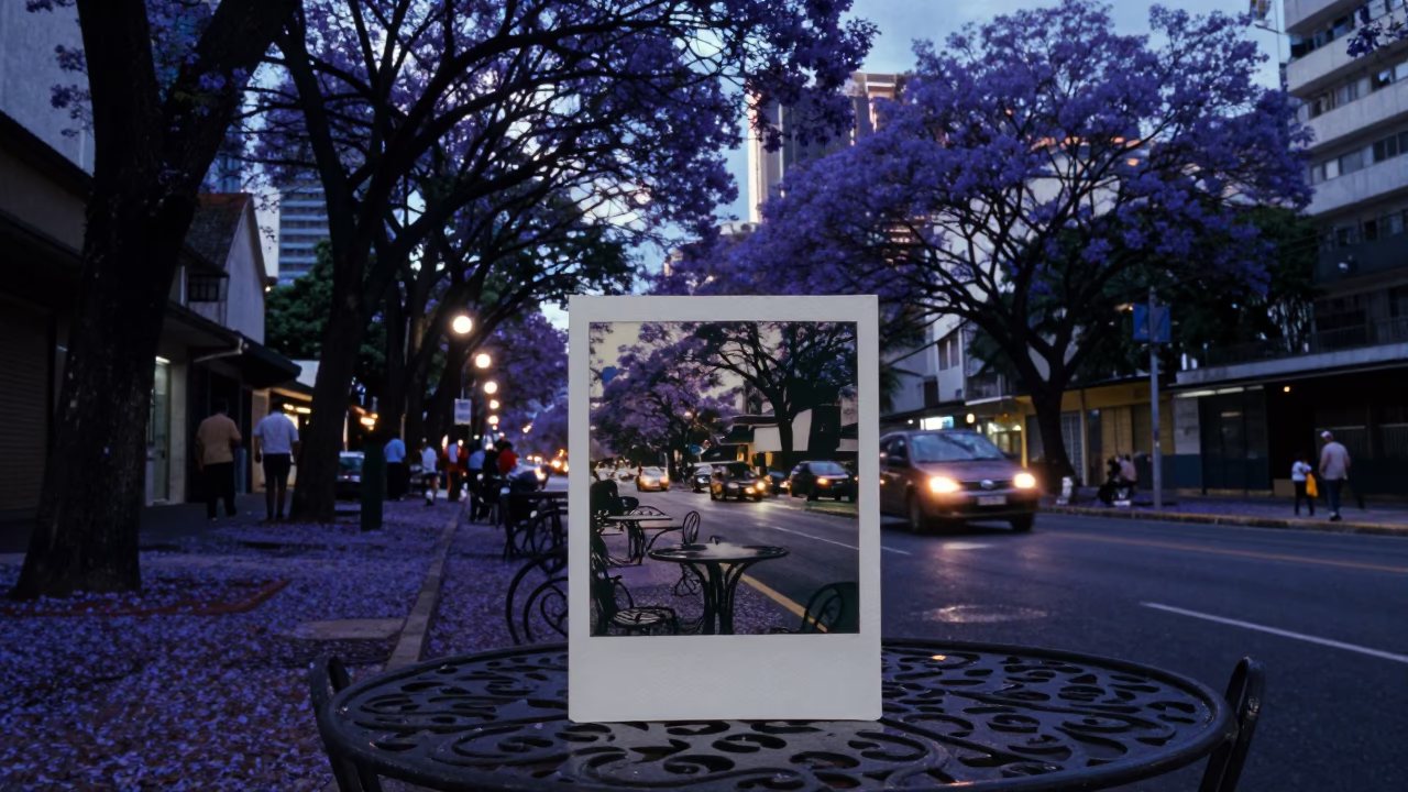São Paulo Evening Light at The Last Blue Light Of Evening in in São Paulo, Brazil