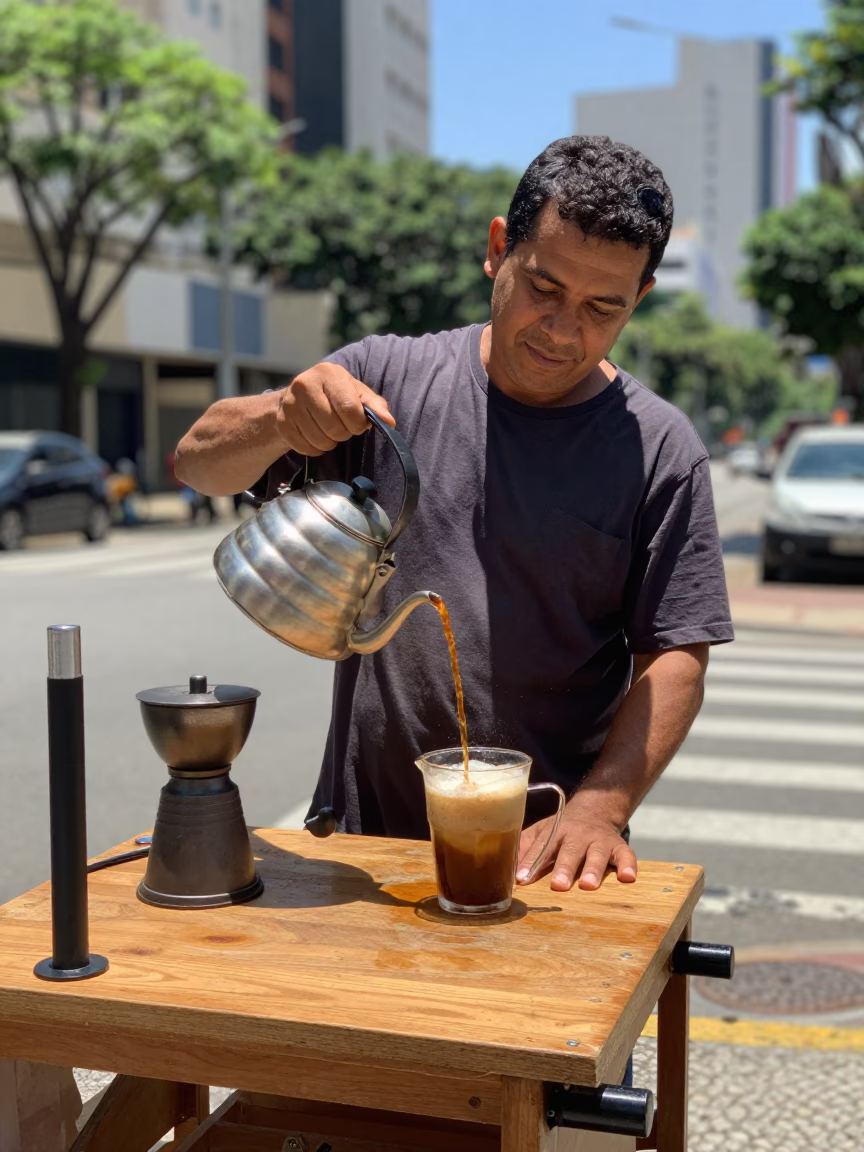 São Paulo Kettle at Midday Light in in São Paulo, Brazil