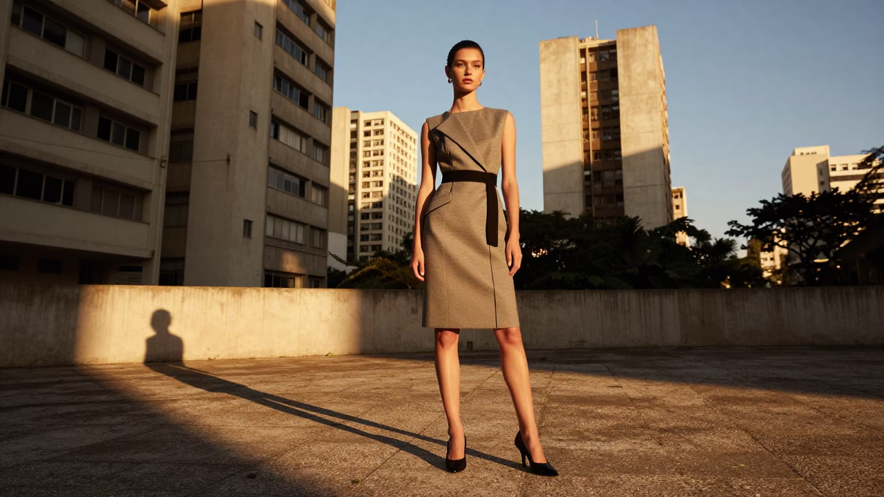 São Paulo Model at Golden Hour in in São Paulo, Brazil
