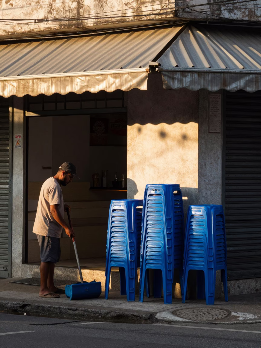 São Paulo Plastic Stools in in São Paulo, Brazil