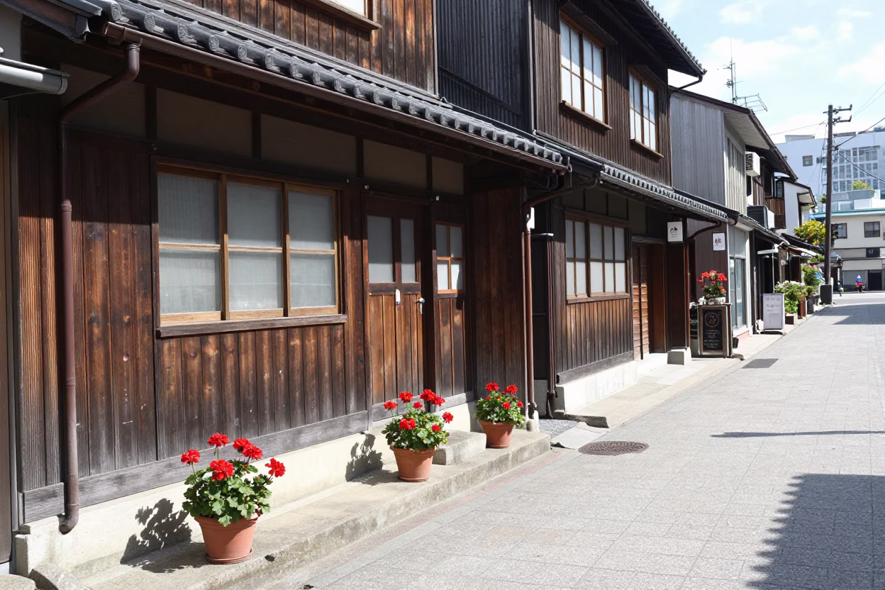 Sapporo Street Scene at Midday Light in in Sapporo, Japan
