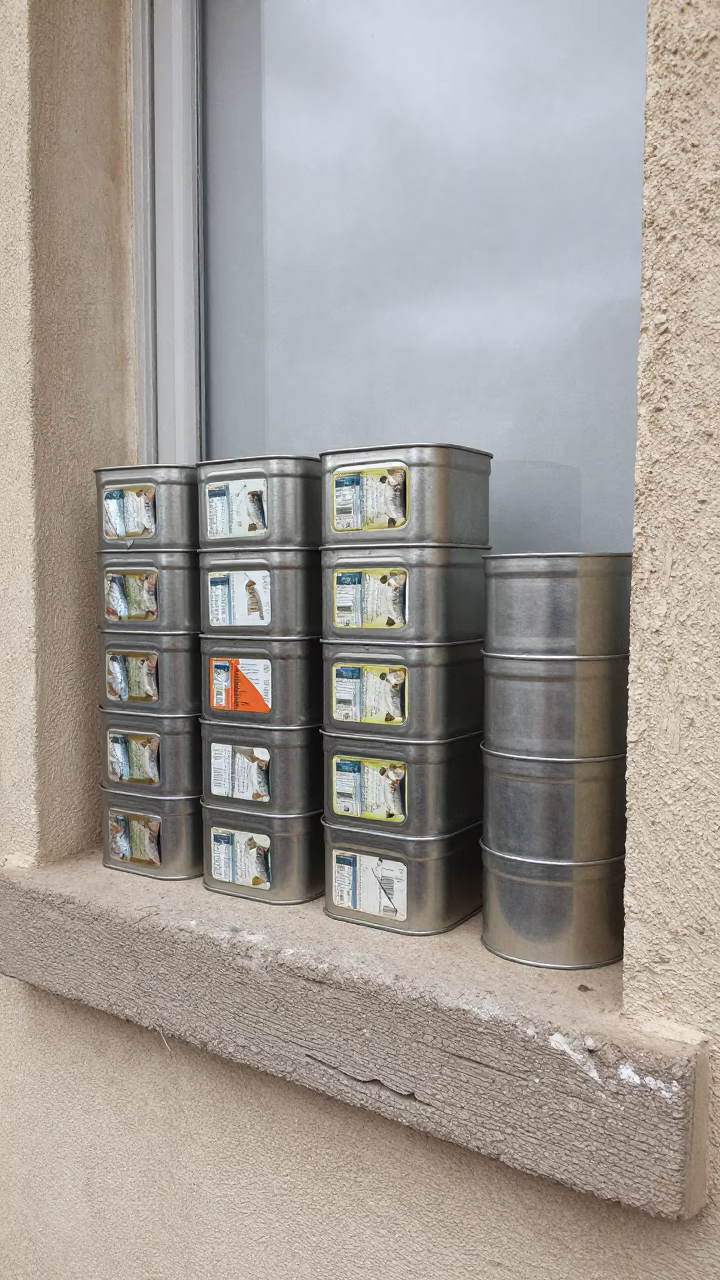 Sardine Tins in Casablanca in in Casablanca, Morocco