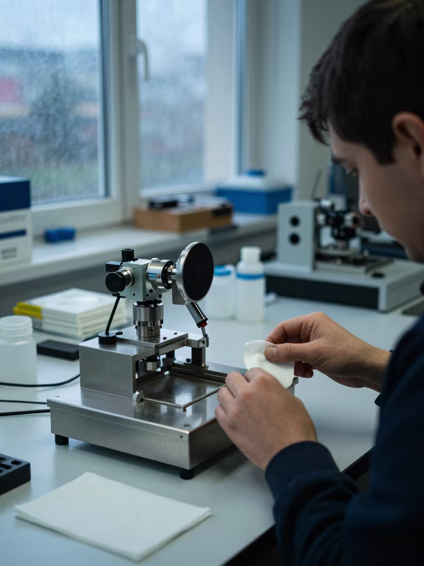Satellite Jig in Elazig Fossil Lab in in a fossil prep lab in Elazığ