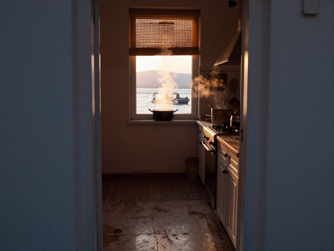 Saucepan in Izmir at Evening Light in in Izmir, Turkey