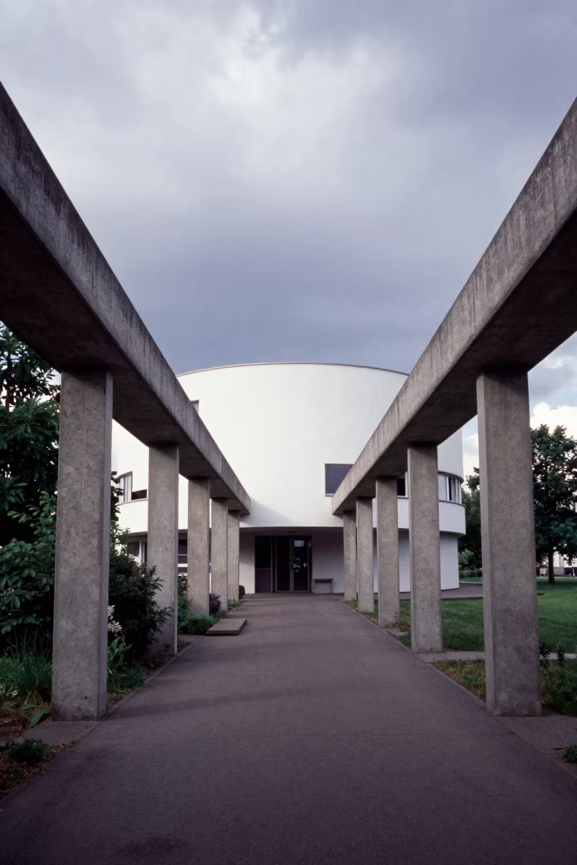 Saucer House in Skylit Frankfurt Passage in inside a skylit passageway near Frankfurt