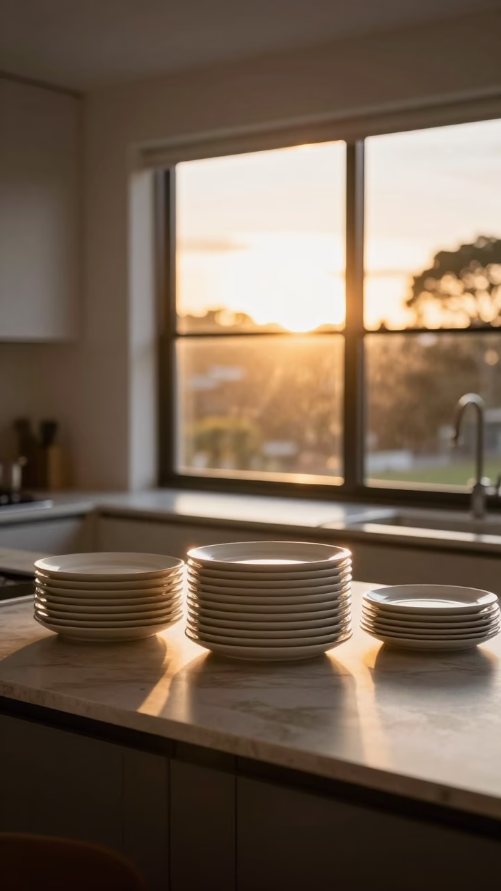 Saucers Home in Auckland at Golden Hour in in Auckland, New Zealand