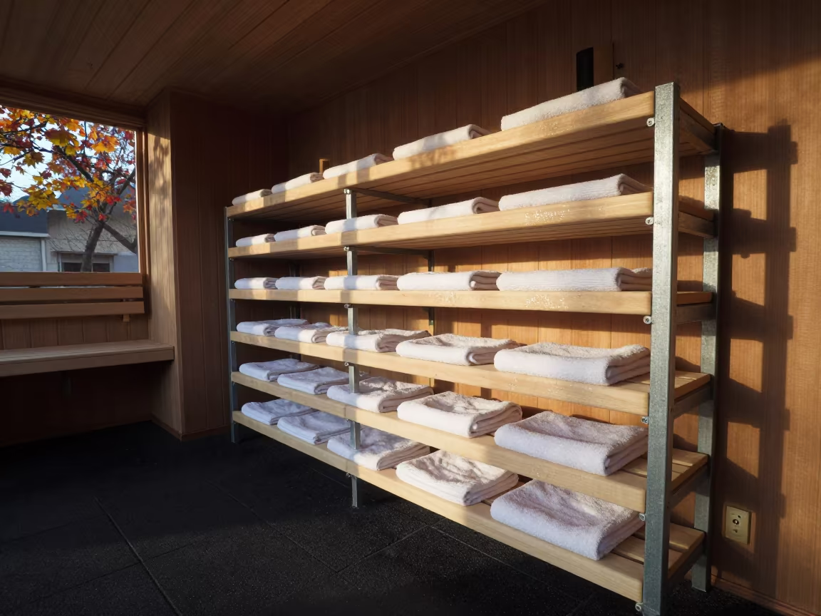 Sauna Towel Freezer in Kandhkot Yoga Studio in inside a yoga studio before the session begins in Kandhkot