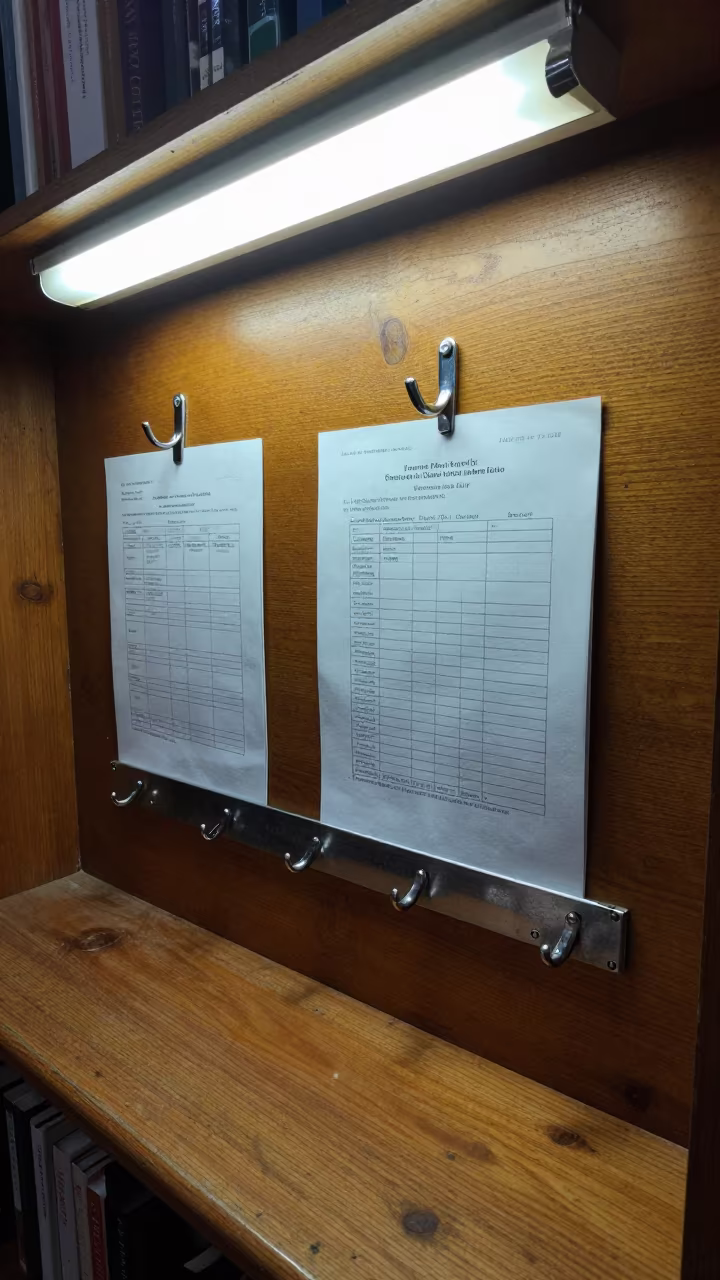 Sauna Towel Rail on Library Table in Kassala in on a dusty library table in Kassala