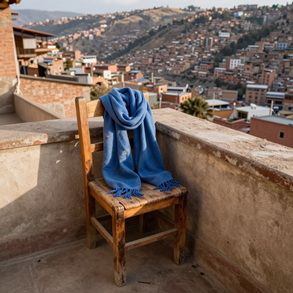 Scarf in La Paz in in La Paz, Bolivia