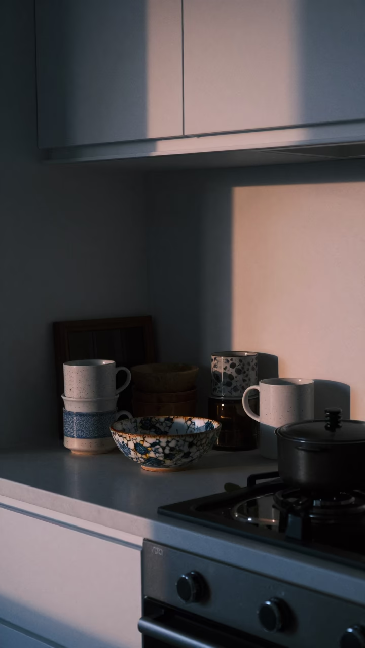 Scene Apartment in Sydney at Sunrise Light in in Sydney, New South Wales, Australia