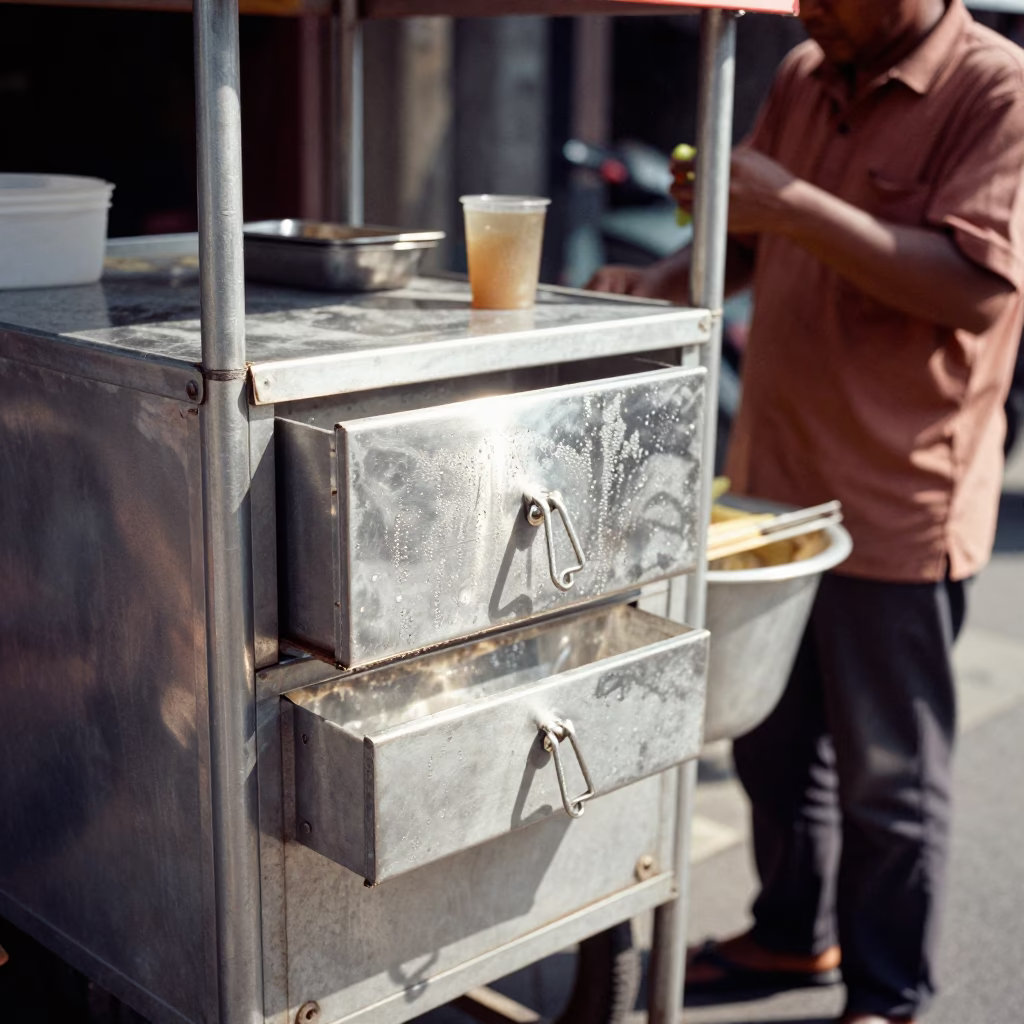 Scene Bali in Denpasar at Midday Light in in Denpasar, Indonesia