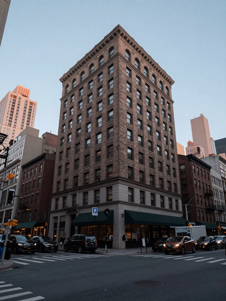 Scene City at First Light Of Dawn in New York in in New York, New York, United States