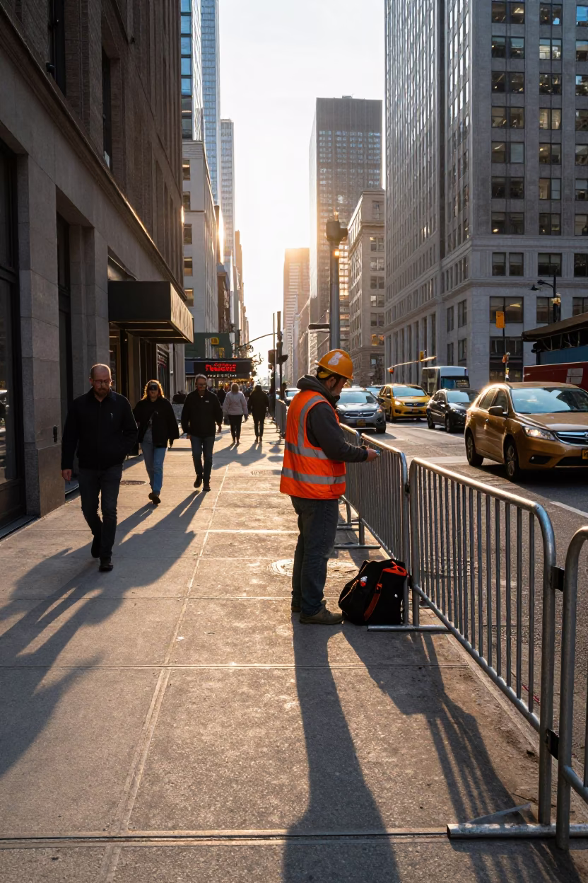 Scene City at The Late Afternoon Light in New York in in New York, New York, United States
